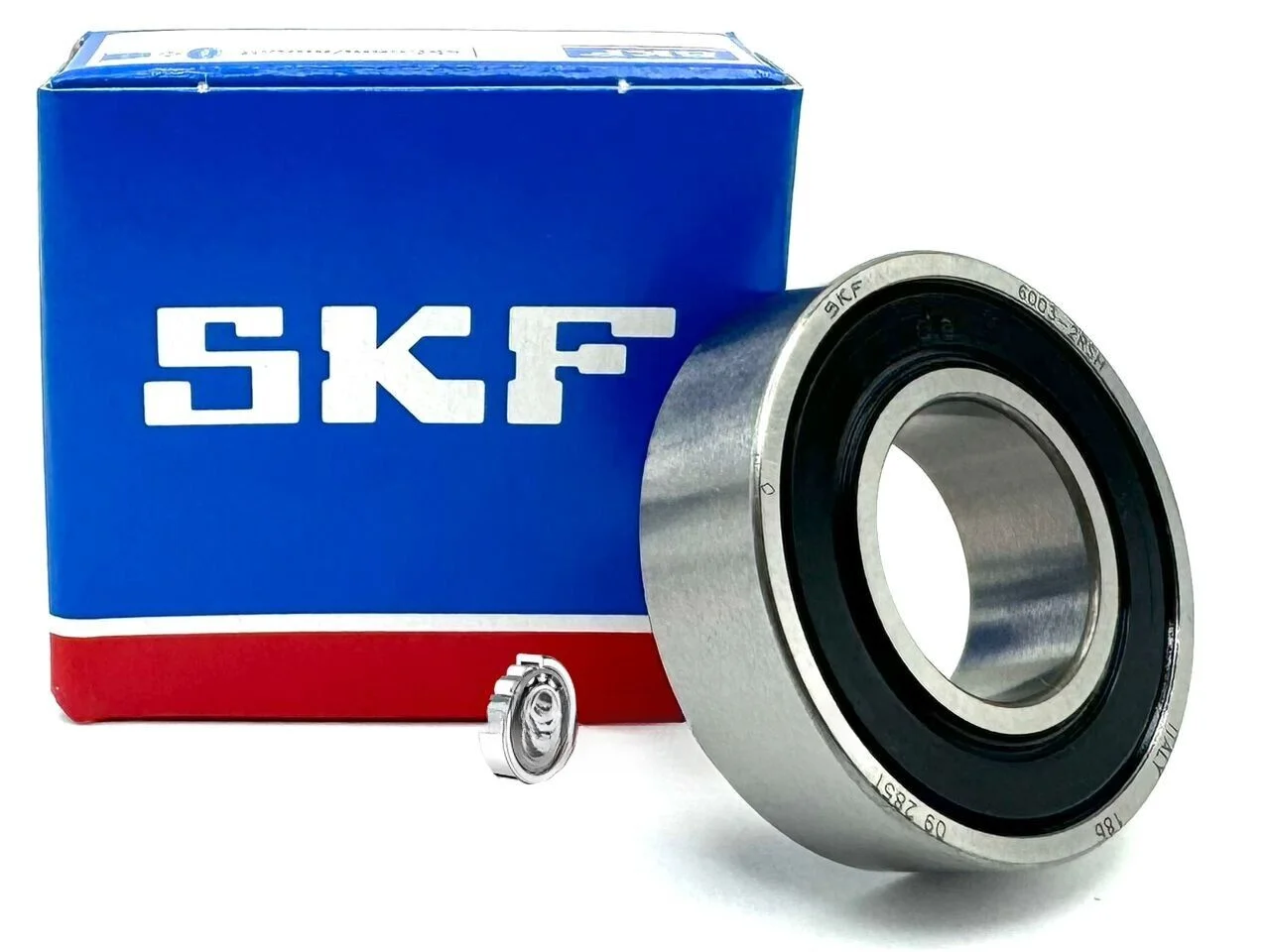 SKF 6003 2RSH DEEP GROOVE BALL BEARING, RUBBER SEALED 2RS 17x35x10 mm