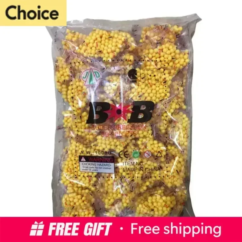 2027 2025 FOR 1000 Rounds Paintball 6mm Yellow BBs Bullets 0.11g 0.25g Strike Ball Tactical Air Gun High Quatity BB Balls For