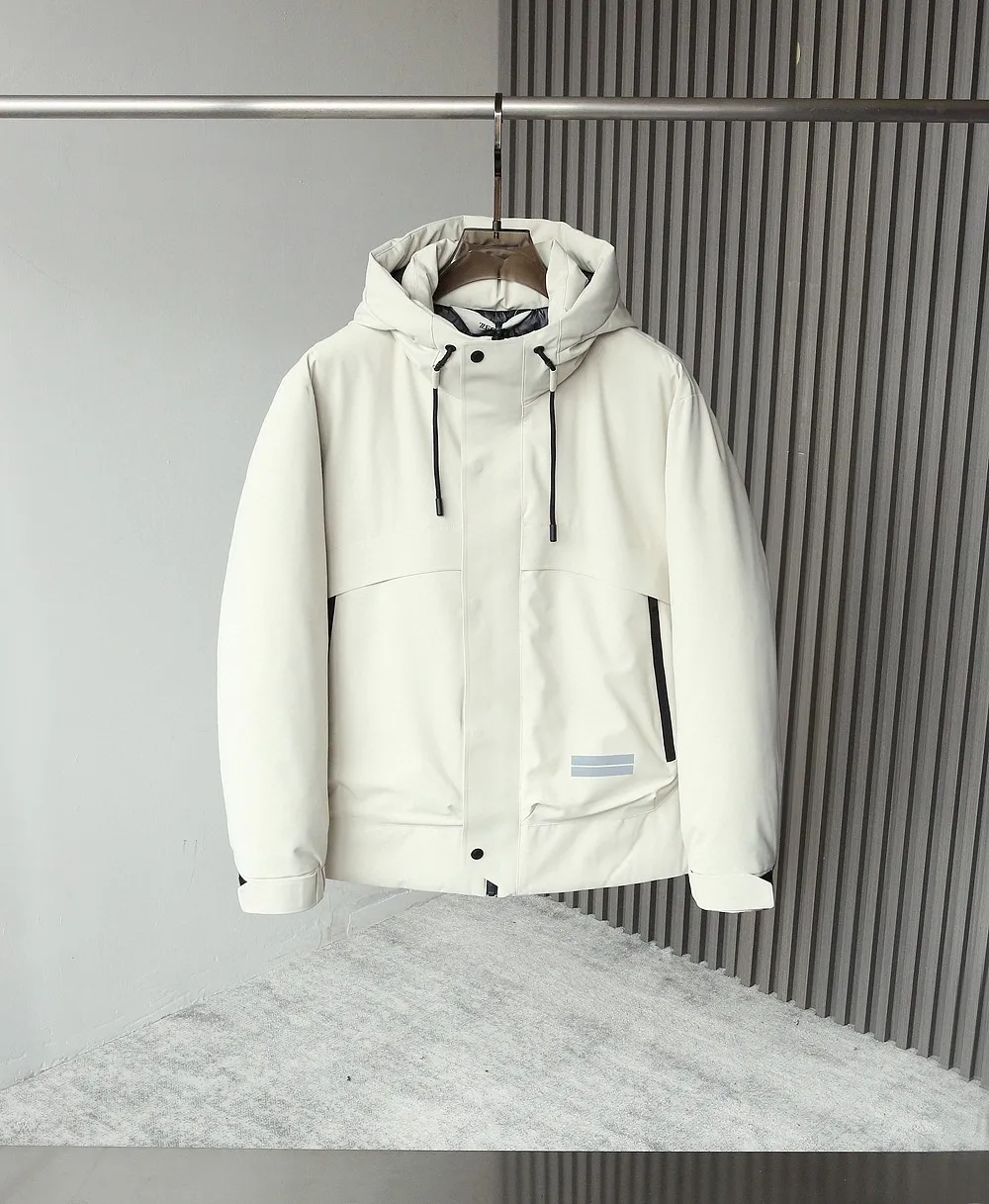 

Italian Sle Lightweight Thin Hooded Men's down Jaet Autumn Winter Thiened ort Sle Youth Faion White Du down