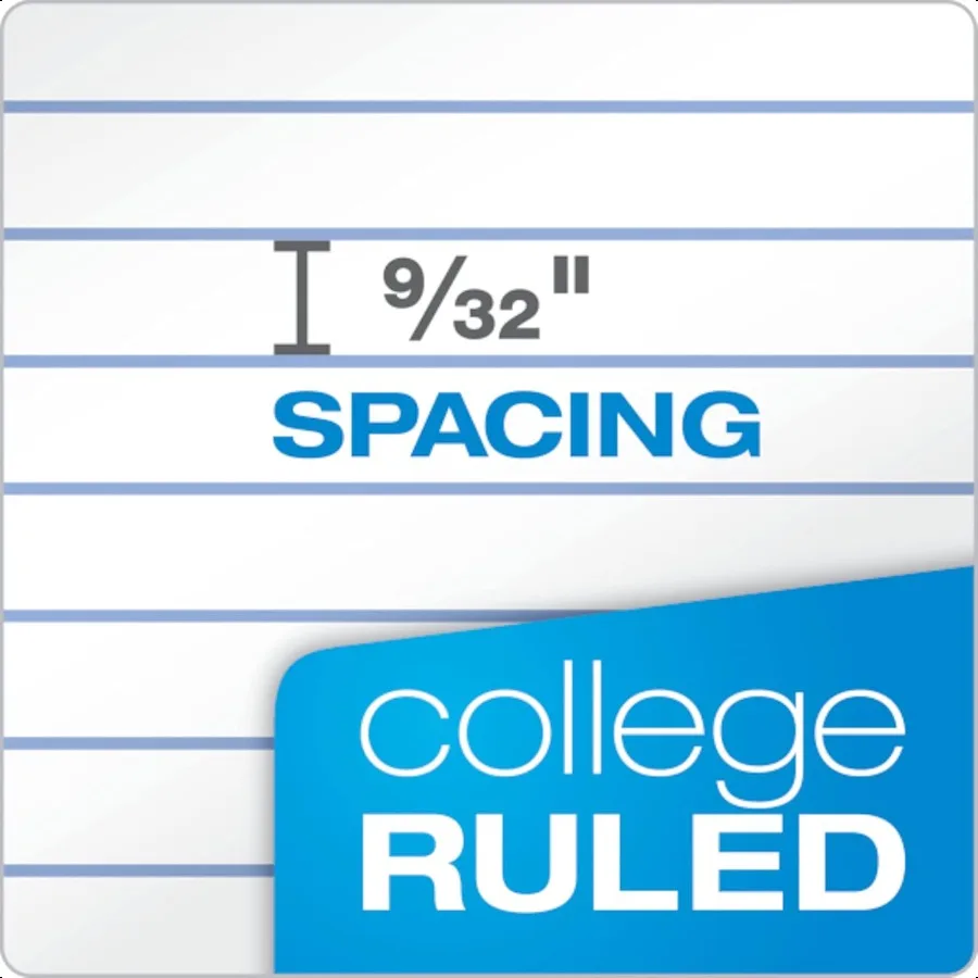 Spiral Notebook 6 Pack 1 Subject College Ruled Paper 8 x 101 2 Inch Color Assortment Design May Vary 65007