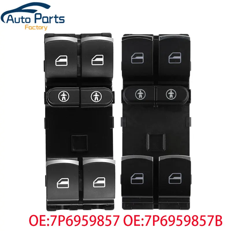 New Electric Power Window Switch For VW Sharan 2011-2016 Touareg Touran For Seat Alhambra 2011-2016 7P6959857 7P6959857B