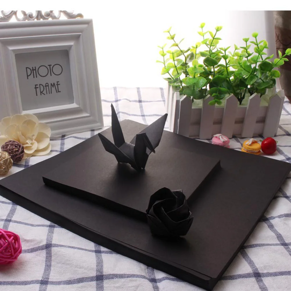 200 Sheets Square Folding Paper Origami Double Side DIY Craft Materials for Home School Kindergarten Origami Paper