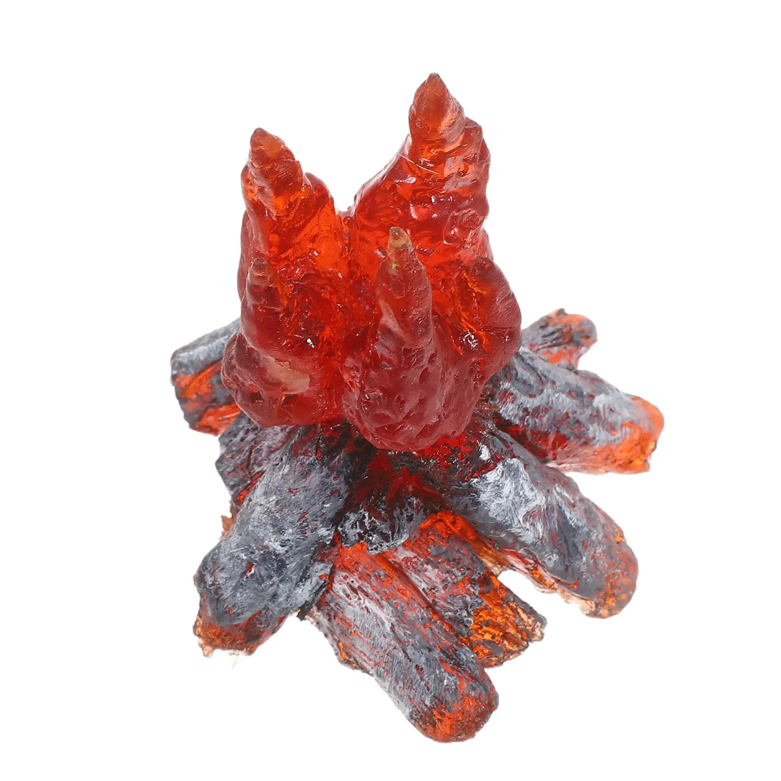 

Имитация костра из смолы: миниатюрный светильник-факел для класса, дома, ролевых игр, безопасное и стильное освещение для стола