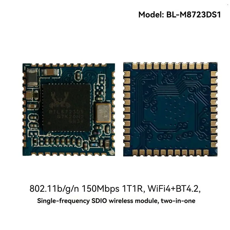 AAAE  RTL8723DS Wireless Module 150Mbps 2.4G SDIO WiFi Bluetooth 2-in-1 Module for Projectors IP Cameras