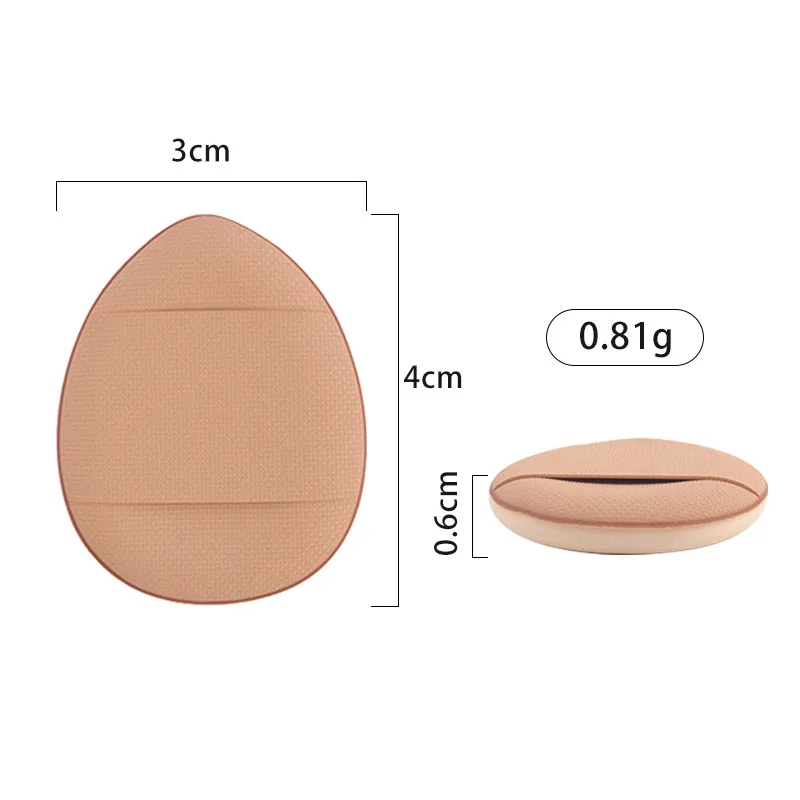 10 szt. Mini Gąbeczki do Makijażu na Palec, Puszki do Korektora, Podkładu, Poduszki Powietrznej, Narzędzie Kosmetyczne do Użytku na Sucho i Mokro, Akcesoria Kosmetyczne dla Kobiet