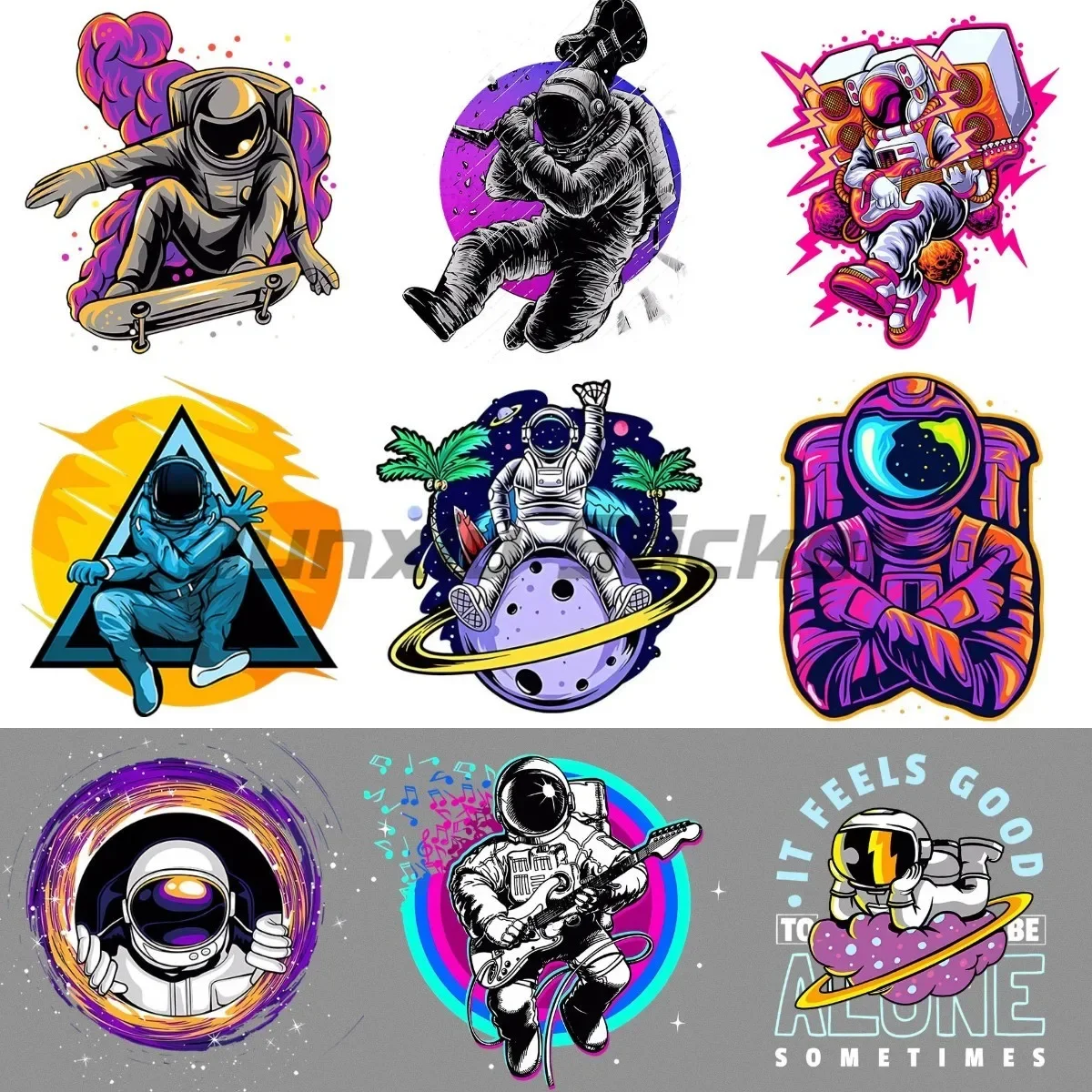 

Astronauts Journey Outer Space Vinyl Decals Car Moto Accessories Truck Laptop Window Stickers Customizable