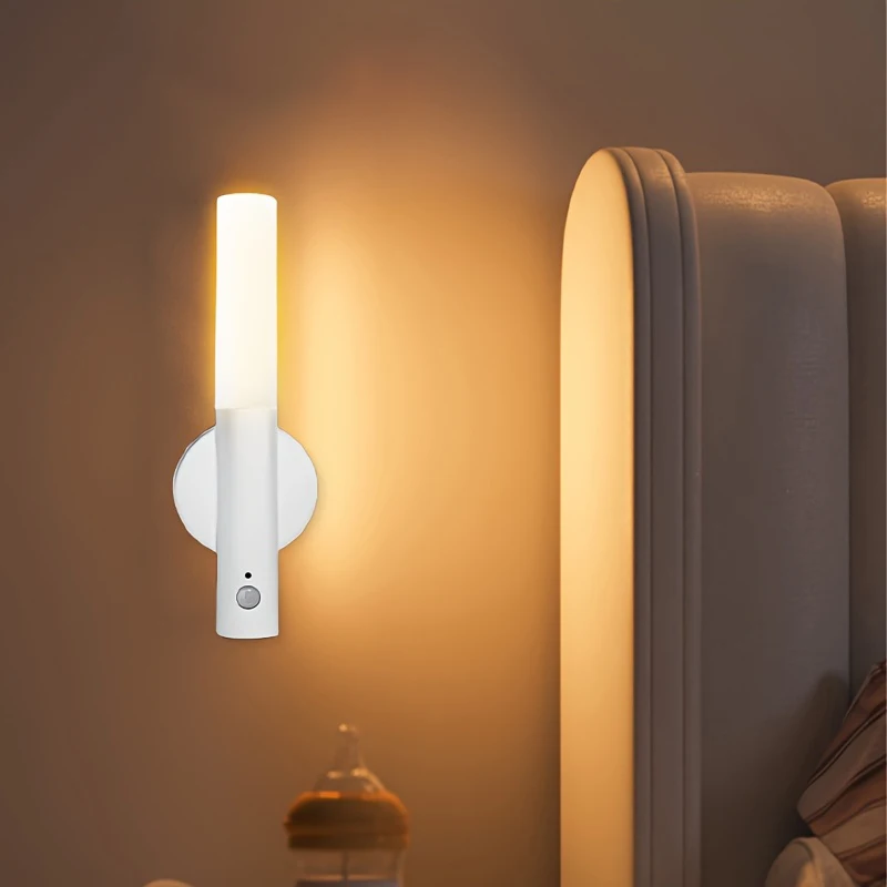 Luci notturne ambientali portatili con aspirazione magnetica Luci da parete a LED con sensore intelligente per interni per torcia decorativa per armadio, portico, scala