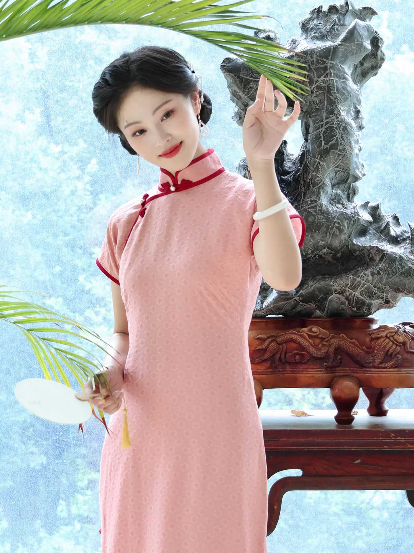 

Новое традиционное китайское платье 2026 года для женщин, маленький размер, на каждый день, в ретро-стиле, длинная юбка, короткий рукав, дышащее