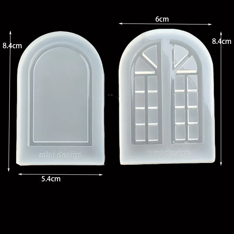 DIY w kształcie okna silikonowe żywicy epoksydowej formy narzędzie jubilerskie forma do tworzenia biżuterii Shaker formy