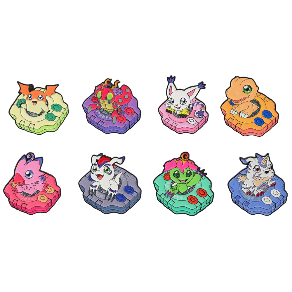 Cute Anime Digital Monster Enamel Pin Brooches for Women Lapel Pins Badges on Backpack Clothing Accessories Jewelry Friends Gift