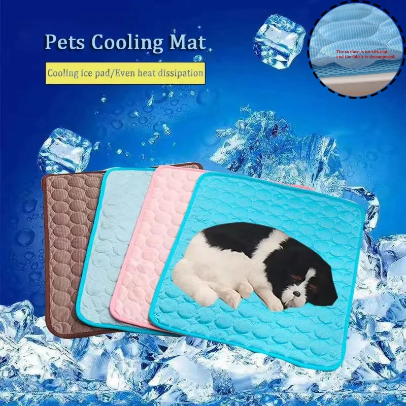 

Dog Cooling Mat Summer Pad Pet Mat Bed for Dogs Cat Blanket Sofa Breathable Summer Washable Pet Supplies Accessories