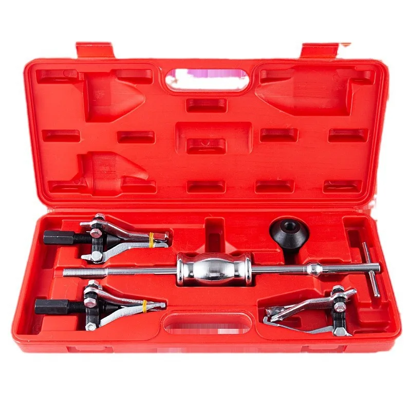9PCS Slide Hammer Bearing Puller Kit 8-32mm Inner Hole Extractor Internal External Puller Auto Motorcycle Repair Tool 40Cr