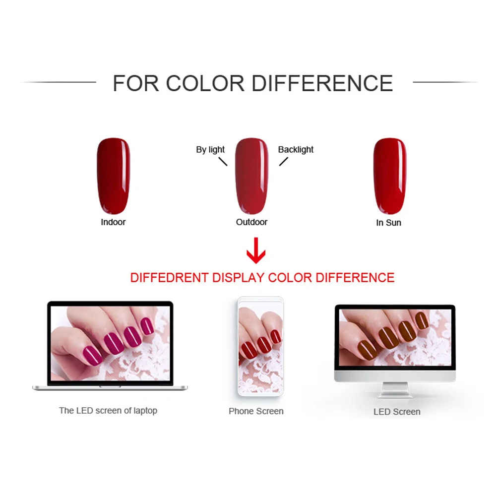 Nail Polish Gel for UV Nail Lamp Environment Protection And Healthy Suitable for Natural Nails