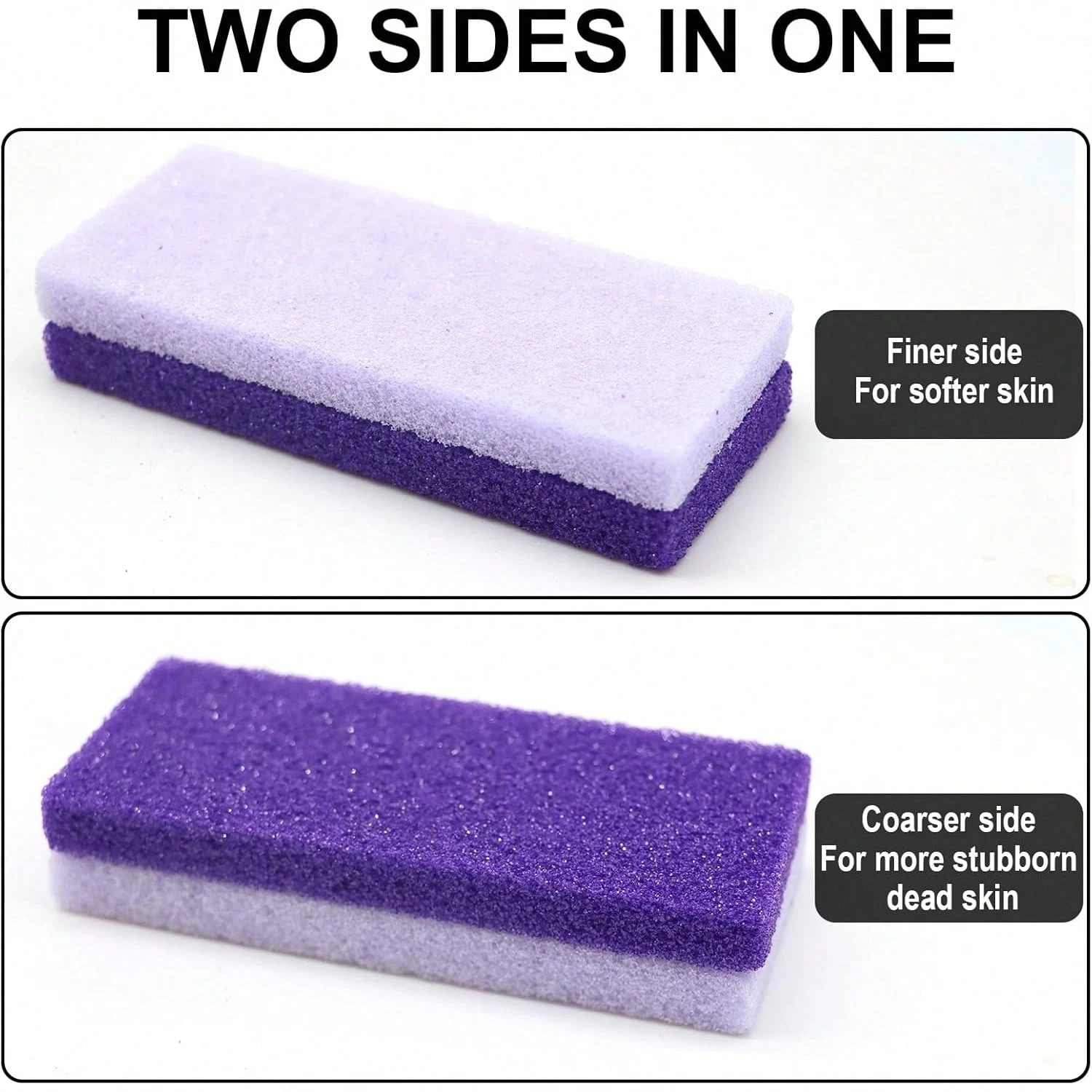 Purple Polyurethane Sponge Stone Multifunctional Exfoliating Scrub, Effectively Removes Hard Skin and Calluses, Professional Foot, Hand, and Body Care Tool, Foot Care Tool
