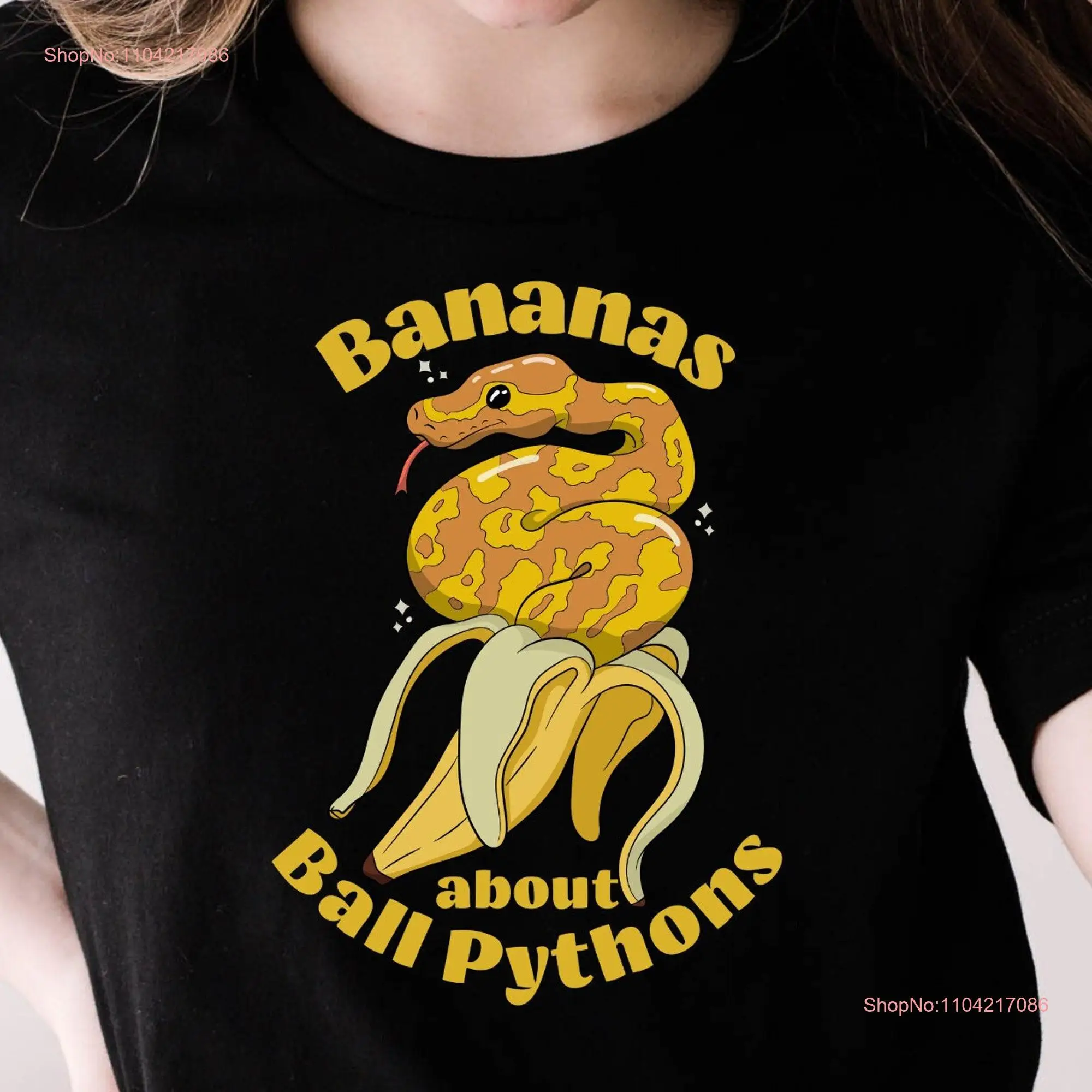 Ball Python T Shirt Funny Banana Morph Snake Lover Mom Herpetology long or short sleeves