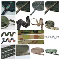 5 Meter 10 Meter M90 KLMK DNC AOR2 EMR M70 Mexician Camouflage Webbing Flecktarn Swamp Miami Tiger Stripe Bag Straps Molle DIY
