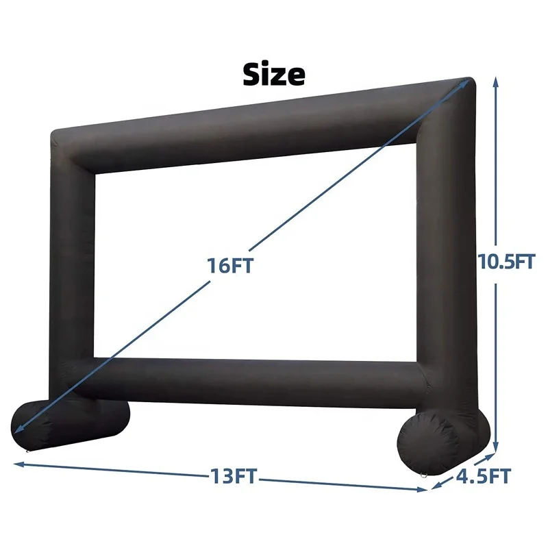 Best Sell Customized Outdoor Large Inflatable Movie Projection Screen for Sale