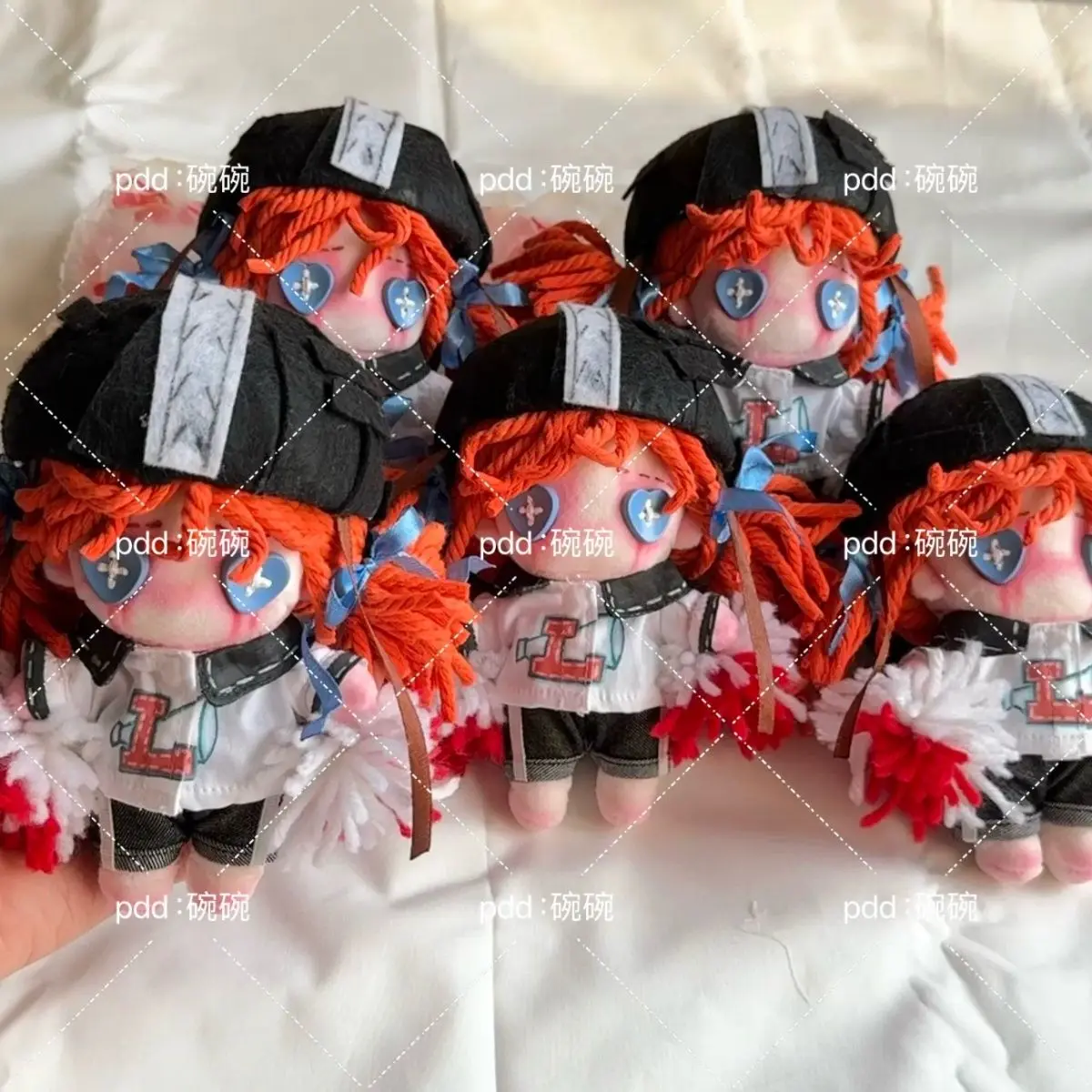 10ซม.Identity Vcheerleaderอะนิเมะตุ๊กตาคอสเพลย์น่ารักPlushieตกแต่งโต๊ะตกแต่งบ้านเด็กของขวัญวันเกิดเด็กผู้หญิง