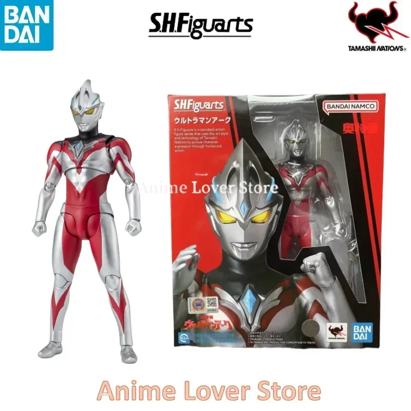 In Stock BANDAI Original S.H.Figuarts SHF Ultraman Arc Anime Action Figures Toys For Kids Gifts Collectible Model Ornaments