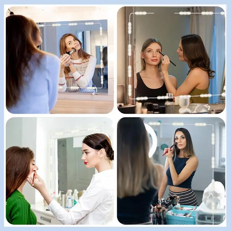 

AS63-LED Vanity Mirror Lights Dimmable Touch Control Lights Strip, Full Body Mirror & Bathroom Mirror Lighting