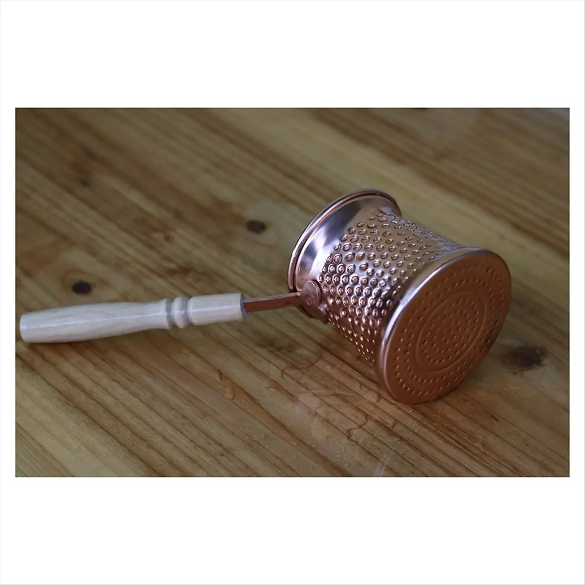 

Кофейник для турецкого кофе A47T с деревянной ручкой, медно-алюминиевый, 350 мл, для домашнего эспрессо