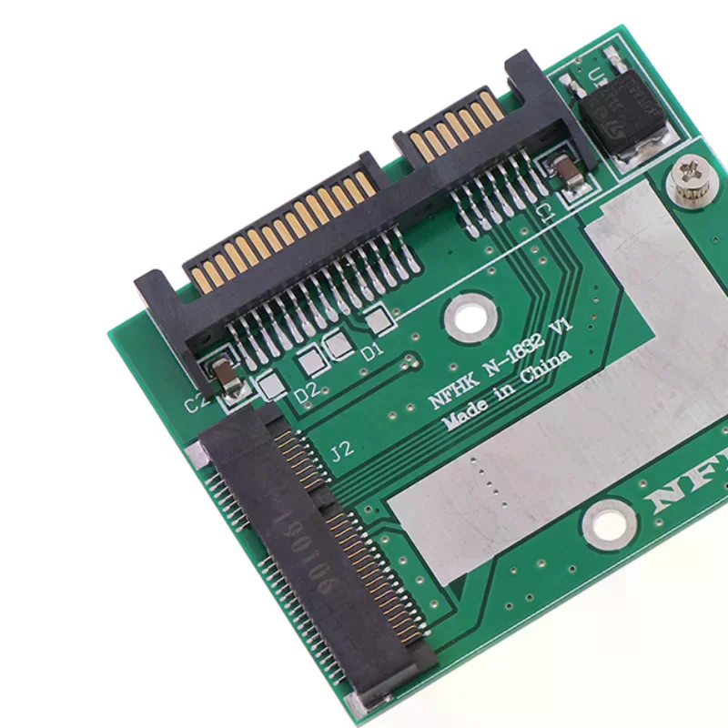 MSATA SSD إلى 2.5 ''SATA 6.0gps محول محول بطاقة وحدة مجلس صغير pcie ssd