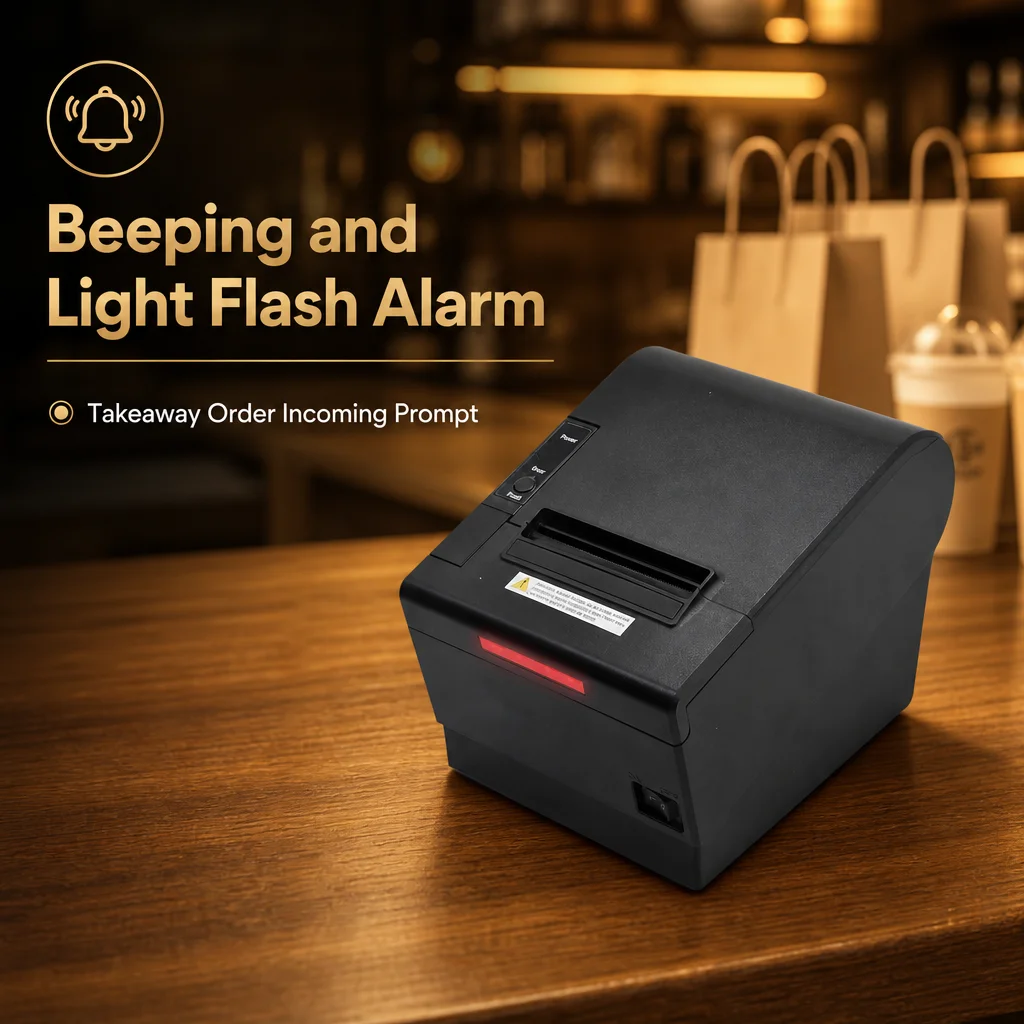 POS Systems 80mm Thermal Receipt Barcode Printer with Auto Cutter Cash Drawer Wireless Bluetooth Compatible with 58mm Paper Roll