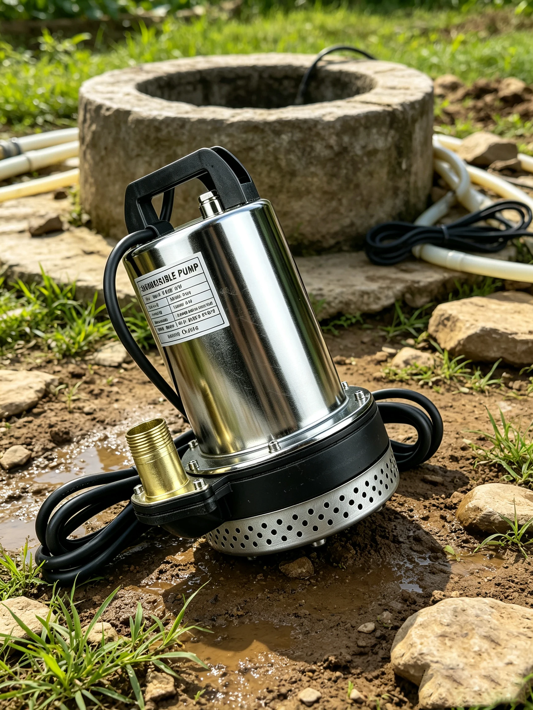 Energy Saving Stainless Steel Deep Well Submersible Pump CE Certified Portable Water Lifting Pump For Agricultural & Domestic Us