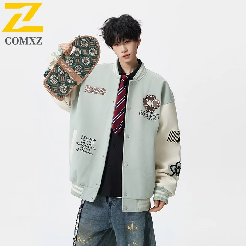 

COMXZ ветровка-авиатор для мужчин и женщин, винтажная рабочая одежда High Street, пальто, водонепроницаемое, ветрозащитное, свободного похода, кемпинга, рыбалки