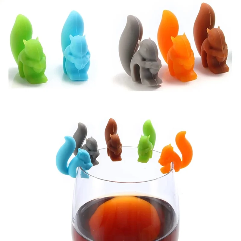 

Random Silicone Tea Cup Hanger Random Silicone Cup Hanger Cute Snail Squirrel Shape B-B91B