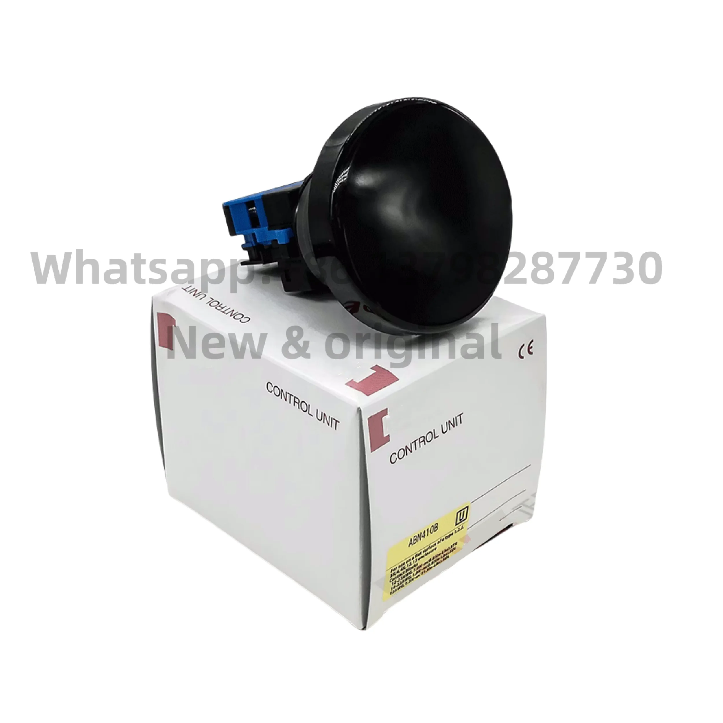 New original Large mushroom head button switch ABN410B aperture 30MM normally open black