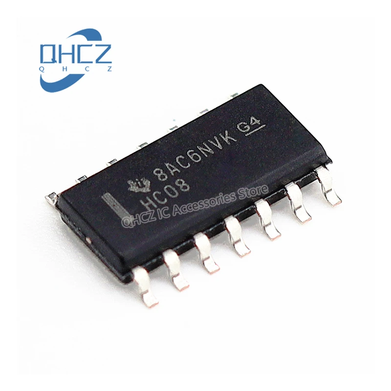 5pcs 74HC08D SOP-14 SN74HC08DR four-way 2-input and gate SMD logic chip New and Original IC chip In Stock