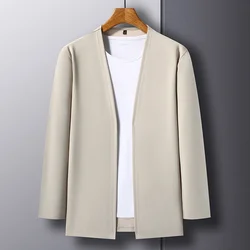 New Men's Long Sleeved Cardigan Jacket Casual Fashion Top