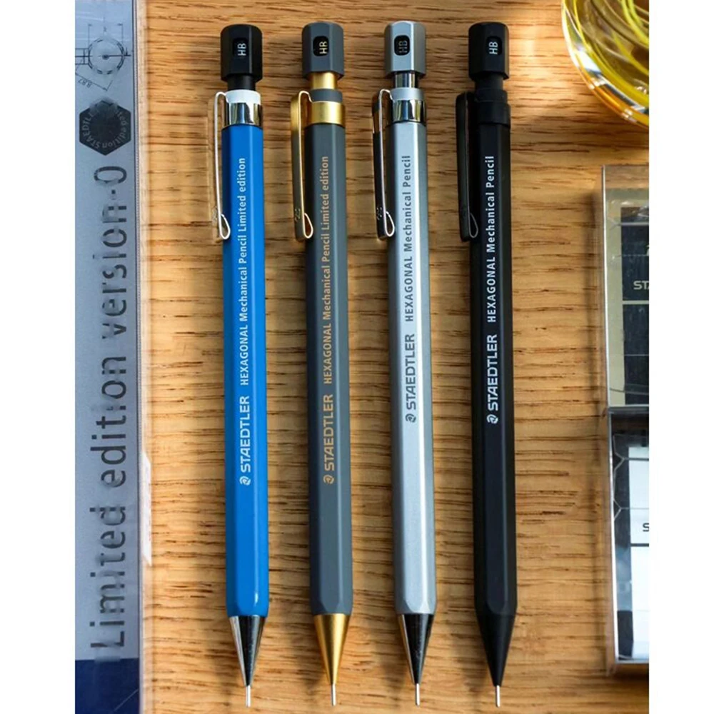 Germany STAEDTLER All Metal Mechanical Pencil 925 77 0.5mm Hexagonal Barrel Sketch Drawing Art Stationery for Artist Student