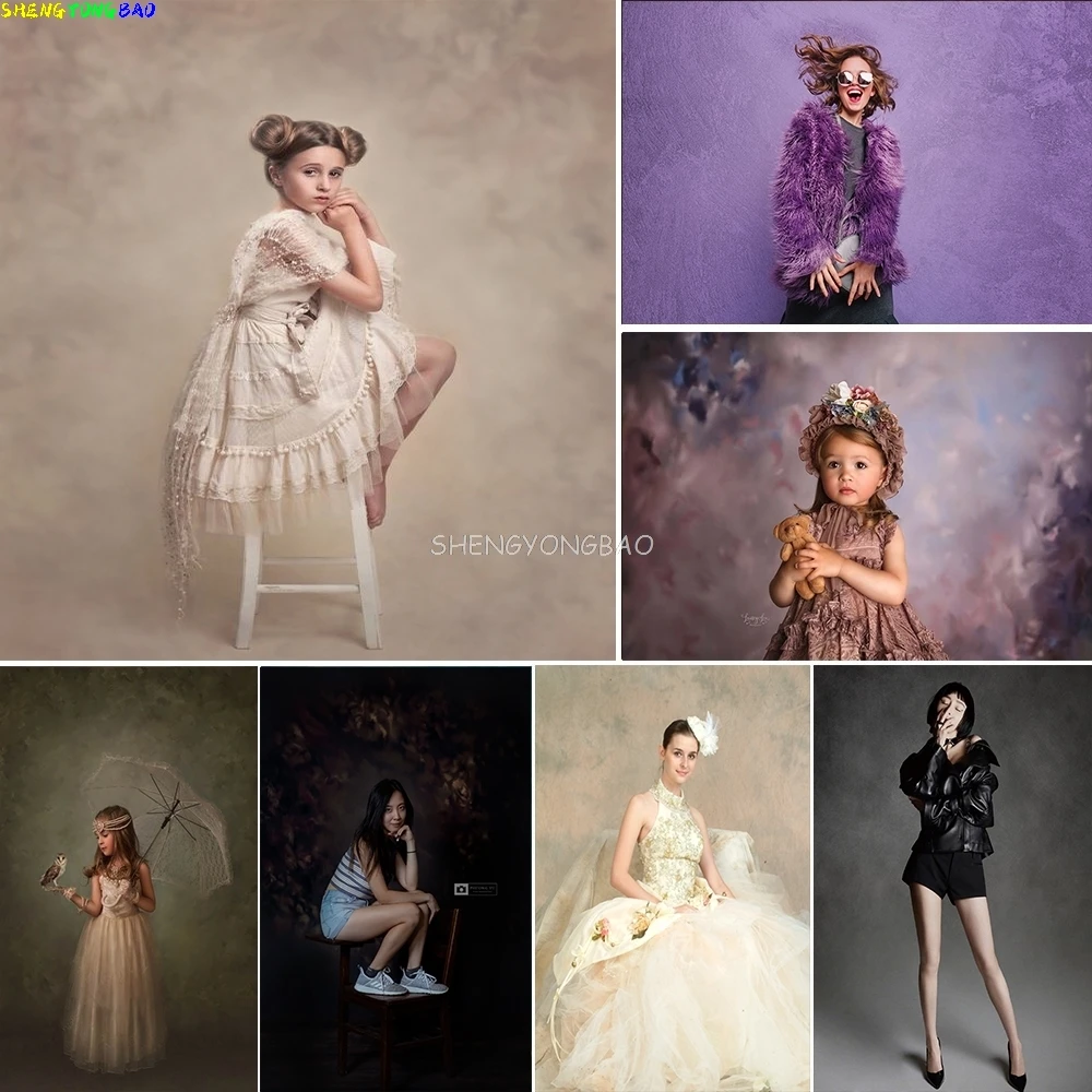 Vintage Abstract Gradient Background Birthday Party Pregnant Texture Newborn Family Portrait Photography Backdrop RO-15
