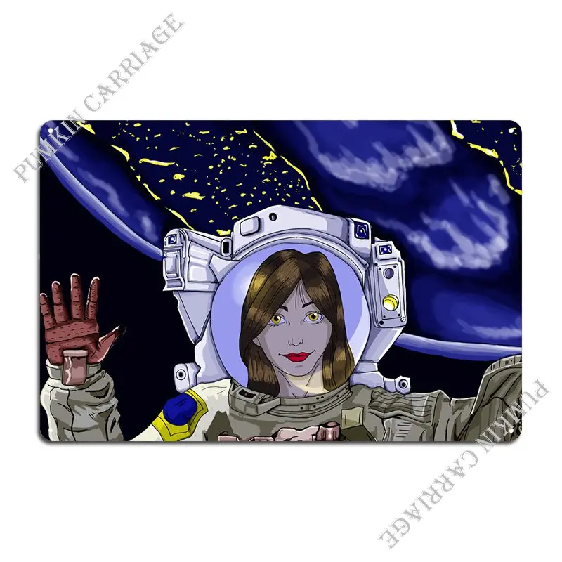 Space Selfie Metal Plaque Cinema Cinema Customize Garage Decoration Funny Tin Sign Poster