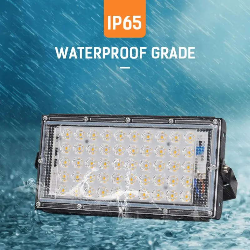 กันน้ำ Floodlight Reflector Garden Spotlight วัสดุพลาสติกสำหรับกลางแจ้ง Dropship