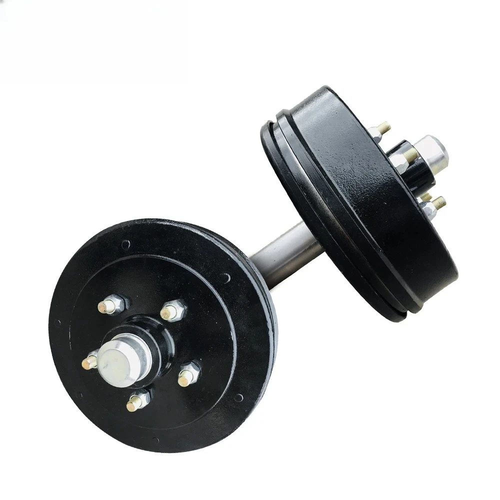 10INCH Electric Brakes Half Axle Hub Shaft Drum Style 5-114.3 6-139.7 CAP 3500Lbs One Pair Price RV Parts Camper Accessories