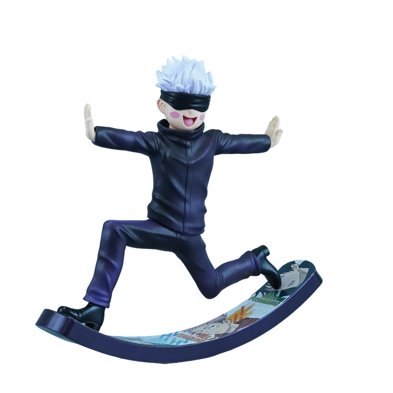 16cm Jujutsu Kaisen Anime Figure Gojo Satoru GK Action Figurine PVC Andwobble Model Collectible Car Desktop Decoration Toy Gift