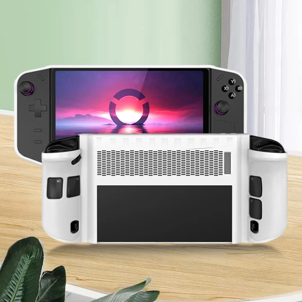 TPU Case Shockproof Soft Protective Sleeve with Stand Drop-proof Case Cover Shell Anti-slip for Lenovo Legion GO Consoles
