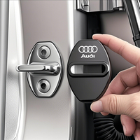 Zinc Alloy Car Door Lock Buckle Cover Protective Covers For Audi Sline A1 A2 A3 S4 S6 A8 S5 A4 A5 A6 A7 Q1 Q2 Q3 Q4 Q5 Q6 Q7 Q8