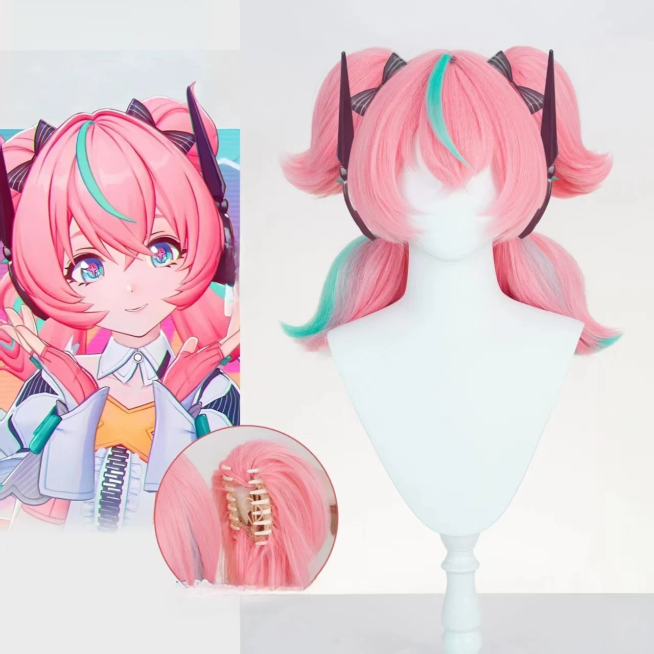 Zenless Zone Zero Airi Cosplay Wig Matte Heat Resistant Synthetic Wig With Wig Cap for Halloween Party Comic Con Role Play
