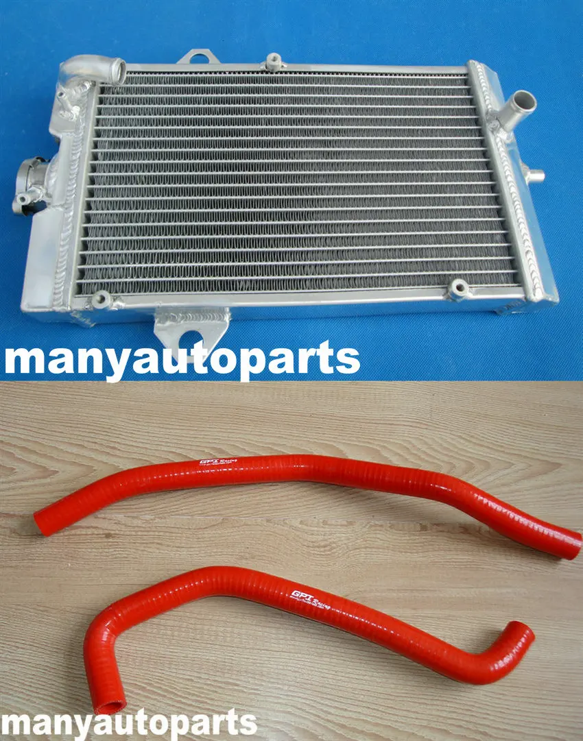 لياماها رابتور 700 YFM700 YFM700R 2006-2013 2007 2008 2009 2010 2011 2012 مشعاع ألومنيوم وخرطوم أزرق