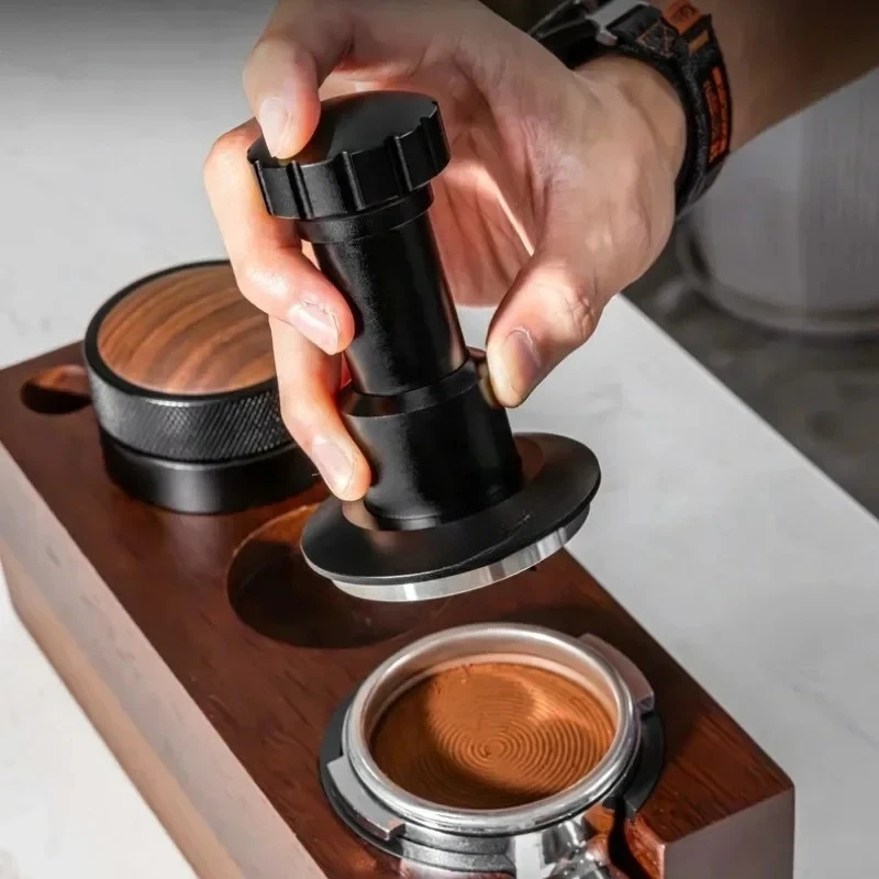 

Coffee impact tamping powder press with threaded bottom 51/53/58.35mm constant pressure rotary espresso