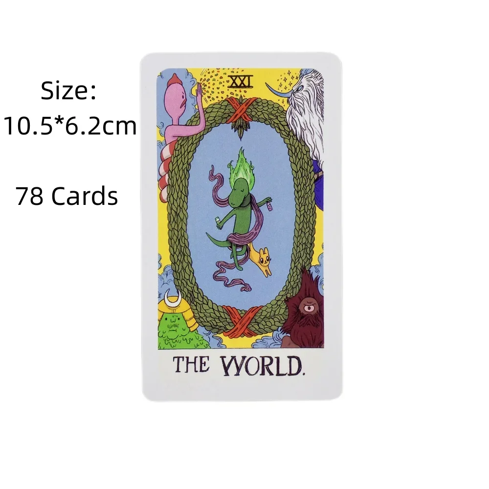 Adventure Time Tarot Cards A 78 Deck Oracle English Visions Divination Edition Borad Playing Games Board Game Cards