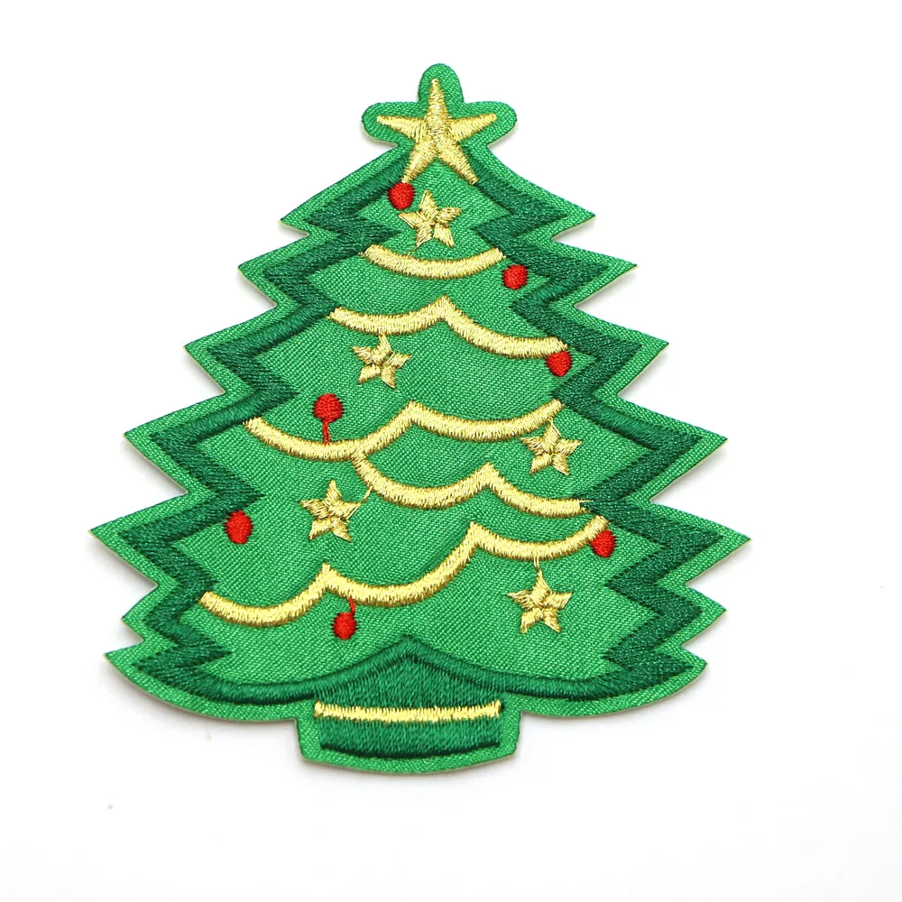 5 Stück/Set Weihnachtsgeschenke Bestickte Aufnäher Zum Aufbügeln Aufnäher Zum Aufnähen Applikationen DIY Benutzerdefinierte Namensabzeichen Dekor Reparatur-Aufnäher – Detail 7