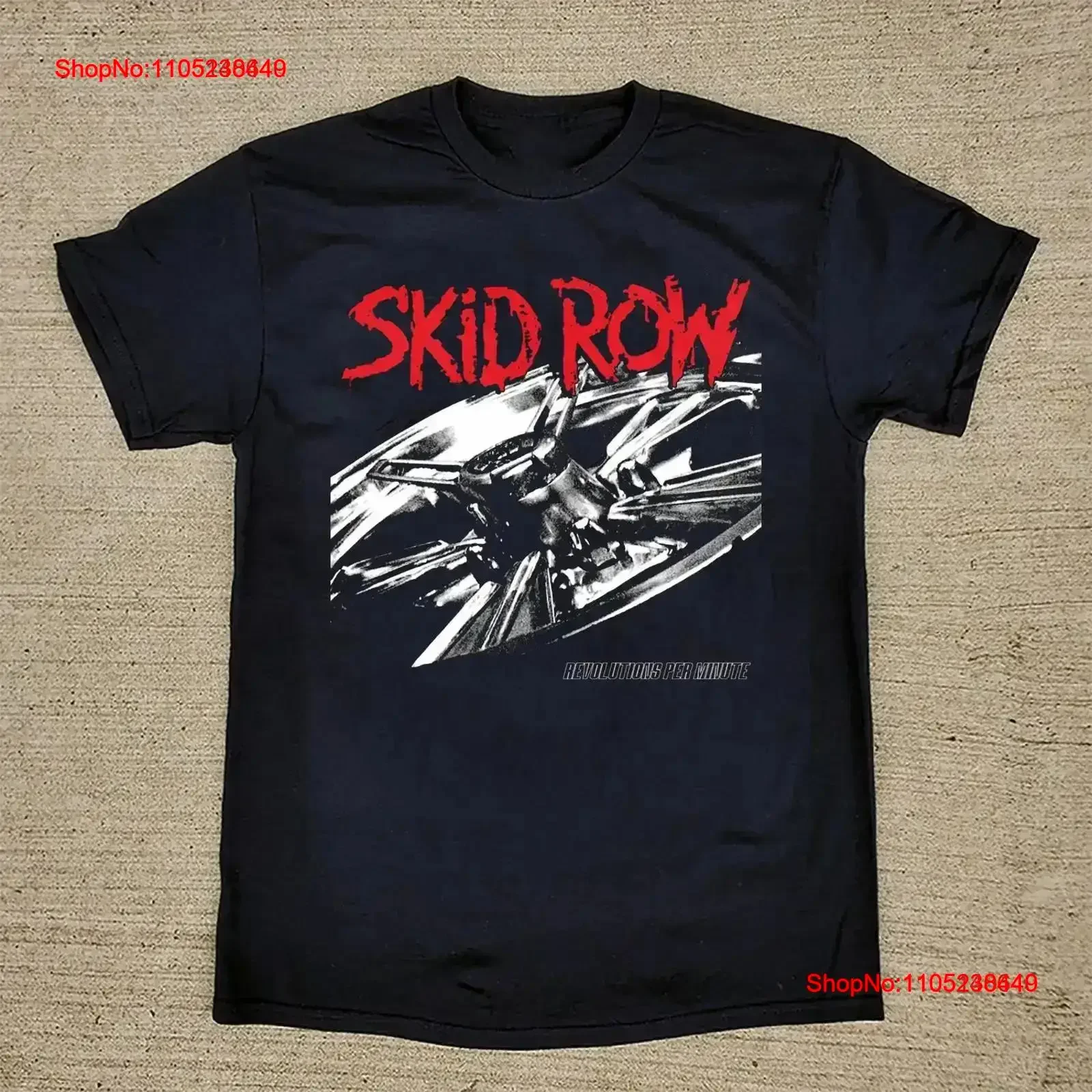 Skid Row Revolutions Per Minute Tour Fan Black All Size T Shirt BT714 vintage Washed Slightly Stretched graphic homme fashion