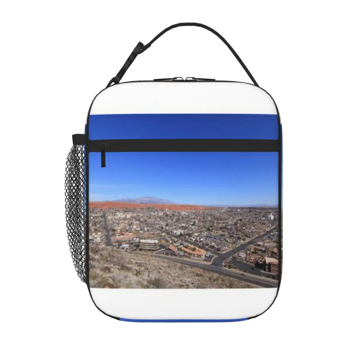 Hot Sale St George(ous) - View 1 Oversized Nylon Lunch Bag Homeschool Dining Food Cooler Bag