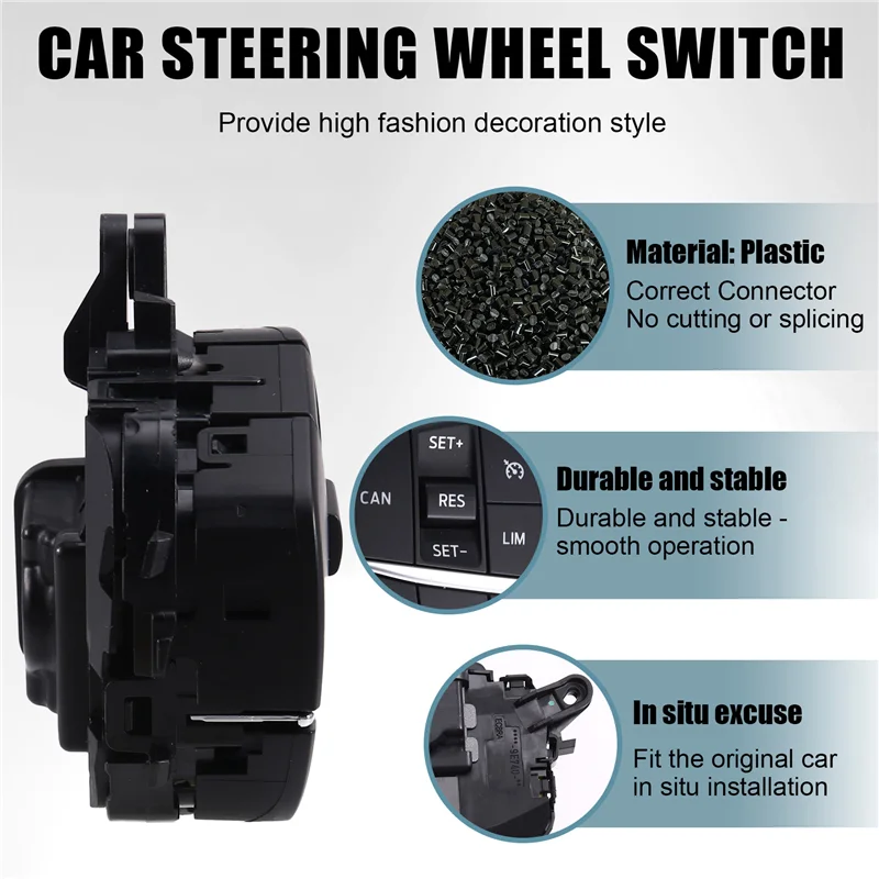 

Left Side Steering Control Switch For Ford Fiesta Focus H1BT9E740AB H1BT-9E740-AB H1BZ9C888D 2127976