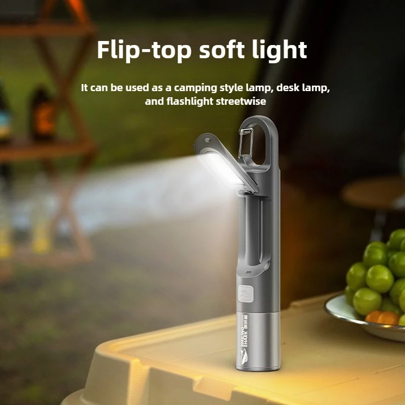 SMILING SHARK Outdoor Flashlight Portable Strong Lights Variable Focus with Home Camping Fishing Walking Lighting Lamp